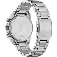 Citizen Men's Watch - Chronograph Black Dial Silver Tone Steel Bracelet | CA4640-50E ,