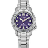Citizen Men's Watch - Promaster Dive Eco-Drive Purple Dial Bracelet | EO2027-50X ,