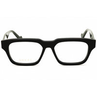Gucci Men's Eyeglasses - Shiny Black/Dark Green Acetate Full Rim Frame | GG0963O 005 ,