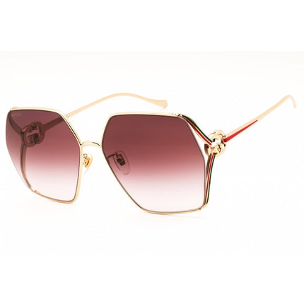 Gucci Women's Sunglasses - Light Gold Metal Oversized Full Rim Frame | GG1322SA 003 ,
