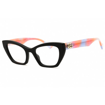 Gucci Women's Eyeglasses - Shiny Black/Pink/Purple Havana Acetate Frame | GG1334O 006 ,