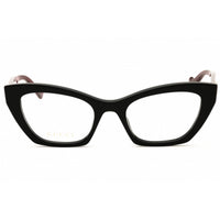 Gucci Women's Eyeglasses - Shiny Black/Vibrant Red Acetate Cat Eye Frame | GG1334O 004 ,