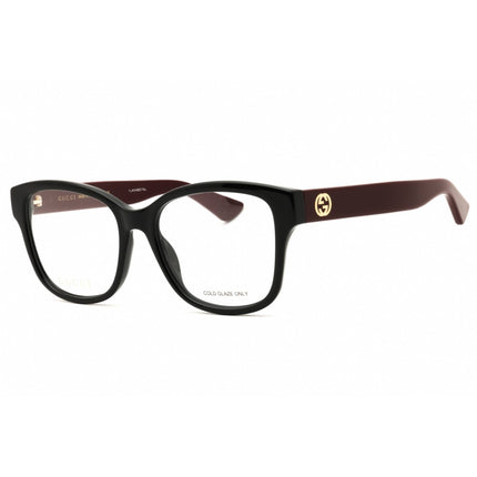 Gucci Women's Eyeglasses - Black/Burgundy Injected Propionate Frame | GG1340O 009 ,