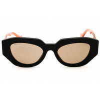 Gucci Women's Sunglasses - Black/Brown Acetate Cat Eye Full Rim Frame | GG1421S 008 ,