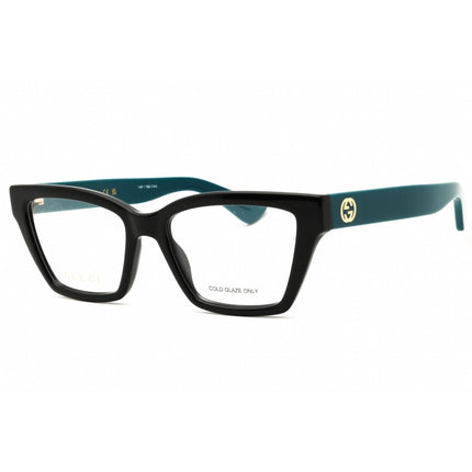 Gucci Women's Eyeglasses - Black/Teal Injected Propionate Cat Eye Frame | GG1715O 010 ,