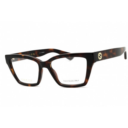 Gucci Women's Eyeglasses - Havana Injected Propionate Cat Eye Frame | GG1715O 002 ,