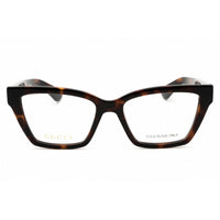 Gucci Women's Eyeglasses - Havana Injected Propionate Cat Eye Frame | GG1715O 002 ,