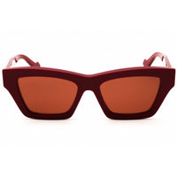 Gucci Women's Sunglasses - Shiny Solid Burgundy Acetate Cat Eye Frame | GG1753S 004 ,