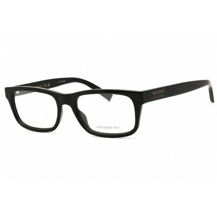 Gucci Men's Eyeglasses - Black Injected Propionate Rectangular Frame | GG1858O 001 ,