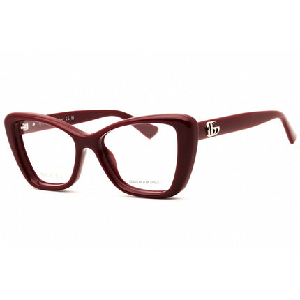 Gucci Women's Eyeglasses - Burgundy Injected Propionate Cat Eye Frame | GG1977O 004 ,