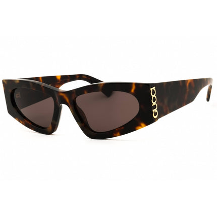 Gucci Women's Sunglasses - Havana Acetate Oval Shape Full Rim Frame | GG2040S 003 ,