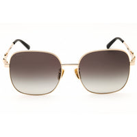 Gucci Women's Sunglasses - Gold Metal Half Rim Oversized Shape Frame | GG2053 002 ,