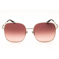 Gucci Women's Sunglasses - Shiny Silver Metal Full Rim Oversized Frame | GG2053S 003 ,
