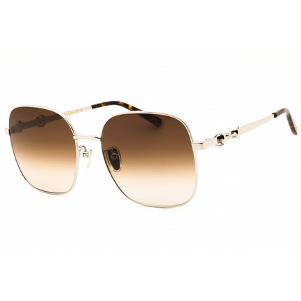 Gucci Women's Sunglasses - Shiny Silver Metal Full Rim Oversized Frame | GG2053S 005 ,