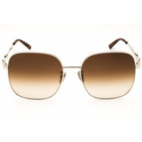 Gucci Women's Sunglasses - Shiny Silver Metal Full Rim Oversized Frame | GG2053S 005 ,