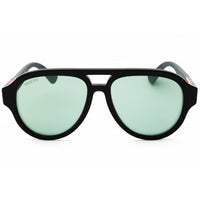 Gucci Men's Sunglasses - Black Acetate Full Rim Green Lens Oval Frame | GG2088S 002 ,
