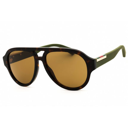 Gucci Men's Sunglasses - Havana Acetate Full Rim Brown Lens Oval Frame | GG2088S 004 ,