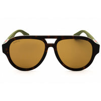Gucci Men's Sunglasses - Havana Acetate Full Rim Brown Lens Oval Frame | GG2088S 004 ,