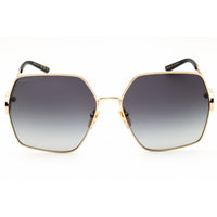 Gucci Women's Sunglasses - Gold Metal Full Rim Oversized Shape Frame | GG2163S 001 ,