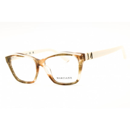 Guess by Marciano Women's Eyeglasses - Beige/Brown/Green Full Rim Frame | GM0397 059 ,
