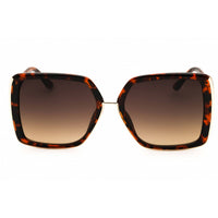 Guess Factory Women's Sunglasses - Dark Havana Butterfly Shape Frame | GF00068 52F ,