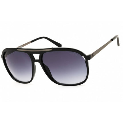 Guess Factory Men's Sunglasses - Shiny Black Navigator Full Rim Frame | GF5002 01B ,