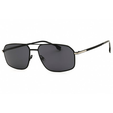 Hugo Boss Men's Sunglasses - Matte Black/Silver Pilot Full Rim Frame | 1603/S 0124 IR ,