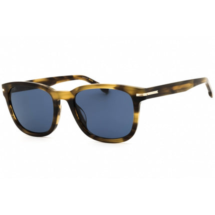 Hugo Boss Men's Sunglasses - Khaki Horn Acetate Full Rim Frame | 1722/G/S 0517 KU ,