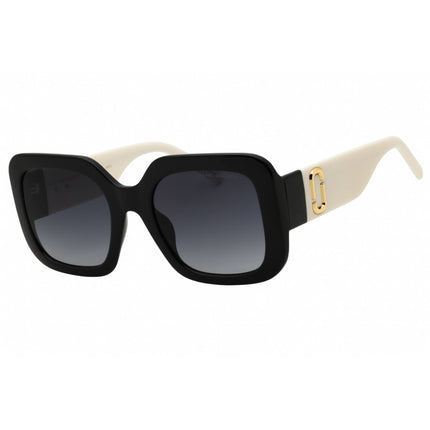 Marc Jacobs Women's Sunglasses - Black/White Rectangular Full Rim | 647/S/US 080S 9O ,