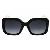 Marc Jacobs Women's Sunglasses - Black/White Rectangular Full Rim | 647/S/US 080S 9O ,