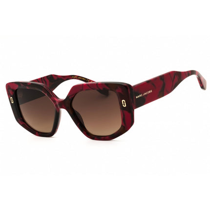 Marc Jacobs Women's Sunglasses - Marble Burgundy Acetate Full Rim | MJ 1116/S 0I34 HA ,