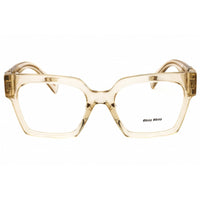 Miu Miu Women's Eyeglasses - Sand Transparent Acetate Full Rim Frame | MU 04UV 11T1O1 ,