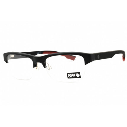 SPY Men's Eyeglasses - Matte Black Plastic Half Rim Frame | Gordon 55 573497849000 ,