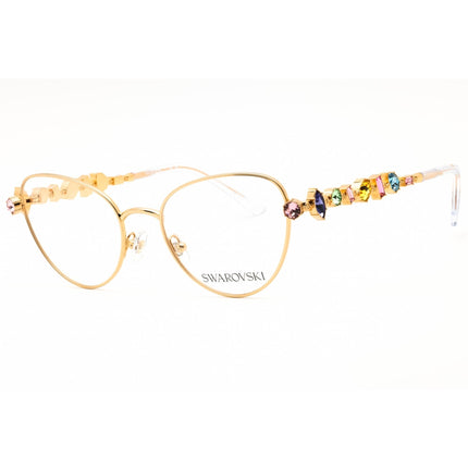Swarovski Women's Eyeglasses - Gold Metal Cat Eye Shape Full Rim Frame | 0SK1024 404M ,