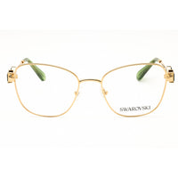 Swarovski Women's Eyeglasses - Gold/Green Metal Cat Eye Full Rim Frame | 0SK1025 404G ,