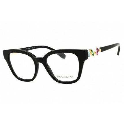 Swarovski Women's Eyeglasses - Black Acetate Rectangular Full Rim Frame | 0SK2048 1001 ,