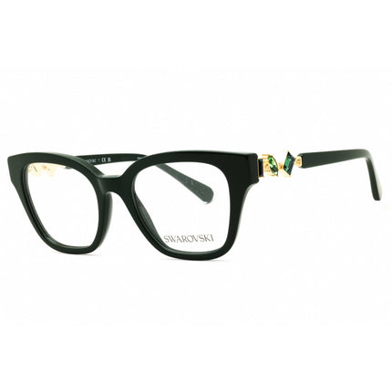 Swarovski Women's Eyeglasses - Dark Green Acetate Rectangular Full Rim | 0SK2048 1026 ,