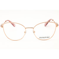 Swarovski Women's Eyeglasses - Rose Gold Metal Cat Eye Full Rim Frame | SK1034 4014 ,