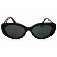 Swarovski Women's Sunglasses - Shiny Black Acetate Oval Full Rim Frame | SK6002 100187 ,