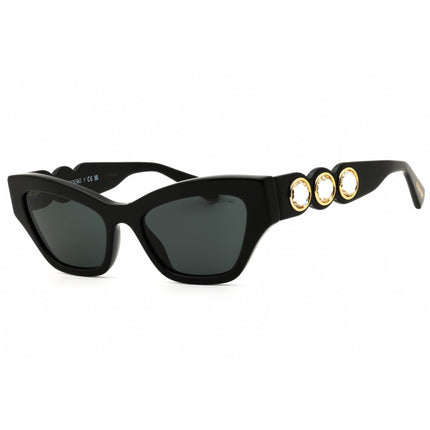 Swarovski Women's Sunglasses - Black Acetate Cat Eye Full Rim Frame | SK6021 100187 ,