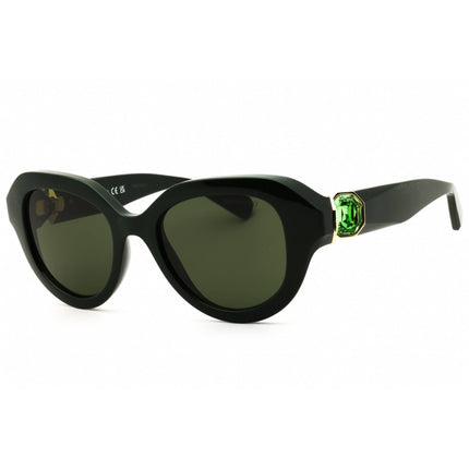 Swarovski Women's Sunglasses - Solid Green Acetate Oval Full Rim Frame | SK6037 102671 ,