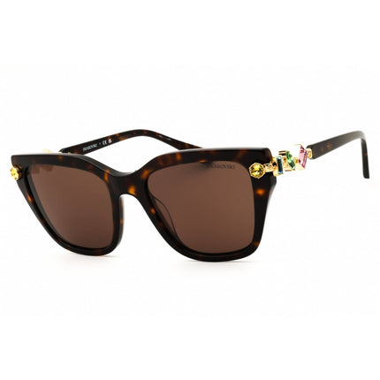Swarovski Women's Sunglasses - Havana Acetate Rectangular Full Rim | SK6041 100273 ,