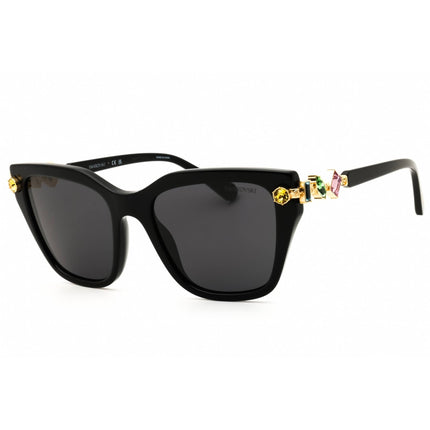 Swarovski Women's Sunglasses - Shiny Black Acetate Full Rim Frame | SK6041 100187 ,