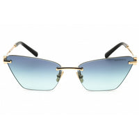 Tiffany Women's Sunglasses - Pale Gold Metal Cat Eye Rimless Frame | 0TF3120 60219S ,