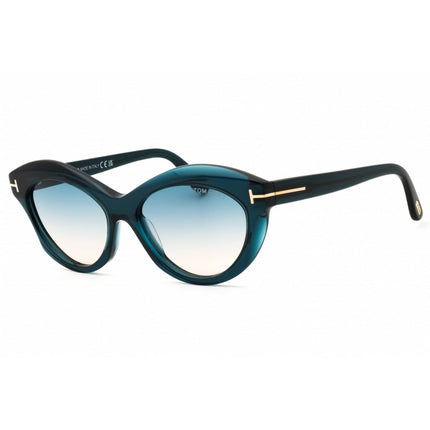 Tom Ford Women's Sunglasses - Blue Acetate Full Rim Cat Eye Shape Frame | FT1111 92P ,