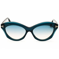 Tom Ford Women's Sunglasses - Blue Acetate Full Rim Cat Eye Shape Frame | FT1111 92P ,