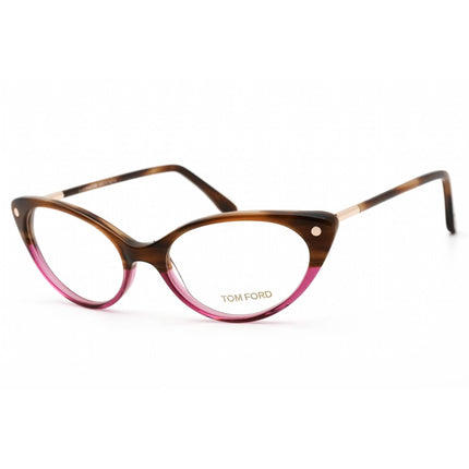 Tom Ford Women's Eyeglasses - Brown/Violet Acetate Cat Eye Shape Frame | FT5189 050 ,