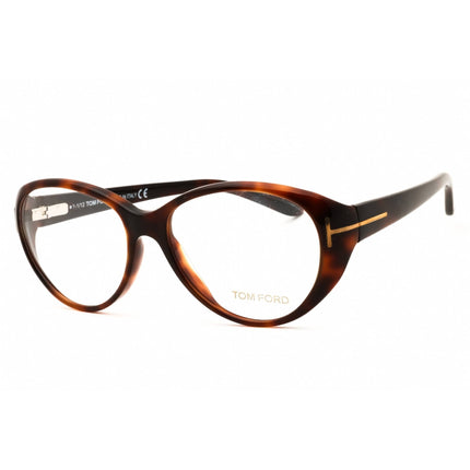 Tom Ford Women's Eyeglasses - Dark Havana Acetate Full Rim Oval Frame | FT5245 052 ,