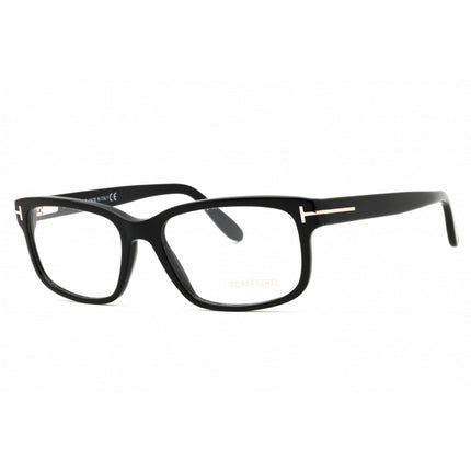 Tom Ford Men's Eyeglasses - Shiny Black Acetate Rectangular Shape Frame | FT5313 001 ,