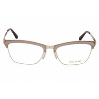 Tom Ford Women's Eyeglasses - Dark Brown Metal Full Rim Cat Eye Frame | FT5392 050 ,